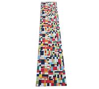 LaVelahome Tapis de cuisine artistique design inspiré par les grands maîtres de l'art peintres mélangé coton et polyester, antidérapant, fin, lavable, fabriqué en Italie (cm_50_x_240, Mondri)