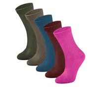 lavendel Chaussettes Femme en Laine Naturelle - Tricot Fin Respirant et Chaud - Anti-Transpiration Sans Odeur - Certifiées Oeko-Tex Standard 100 - Confort Toute Saison - Mix-6-36-40