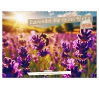 Lavendel für deine Sinne (Wandkalender 2026 DIN A2 quer), CALVENDO Monatskalender: Ein Duft, der beruhigt, ein Moment, der bleibt. Sanft wie ein ... Wohlbefinden. Für Körper, Geist und Seele.