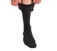lavendel Lot de 6 Paires Chaussettes Bambou Sans Élastique Homme Femme - Confort Optimal Sans Couture Respirantes Anti-Transpiration Pieds Sensibles - Noir - 36-40