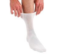 lavendel Lot de 6 Paires Chaussettes Bambou Sans Élastique Homme Femme - Confort Optimal Sans Couture Respirantes Anti-Transpiration Pieds Sensibles - Blanc - 36-40