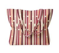 lavendel Tote Bag 100% Coton - Sac Fourre-Tout avec Compartiment Intérieur - Impression Numérique - 8 Designs Modernes - Certifié Oeko-Tex - Sac Cabas Réutilisable - Rose Capsule - 35 × 45 cm
