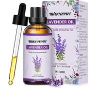 Lavender Essential Oil 100ml,Aromatherapy Essential Oil 100% Natural For Diffuser,Humidifier,Premium Quality Lavender Oil,Ideal For Massage,Bath,Sleep