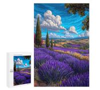 Lavender Fields Dreamscape Puzzle 1000 Pièces Educa Jouet en Bois Cadeau Unique Décoration Intérieure Jeu Éducatif Challenge Toy Adultes Et Enfants À Partir De 14 Ans 1000 PCS