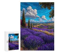 Lavender Fields Dreamscape Puzzle 300 Pièces Educa Jouet en Bois Cadeau Unique Décoration Intérieure Jeu Éducatif Challenge Toy Adultes Et Enfants À Partir De 14 Ans 300 PCS