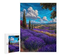 Lavender Fields Dreamscape Puzzle 500 Pièces Educa Jouet en Bois Cadeau Unique Décoration Intérieure Jeu Éducatif Challenge Toy Adultes Et Enfants À Partir De 14 Ans 500 PCS