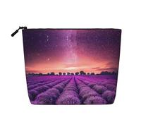 Lavender Fields Grand sac de rangement en chanvre résistant à l'eau avec fermeture éclair pour voyage quotidien