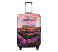 Lavender Fields - Housses de bagage de voyage avec miroir pour valises élastiques de 45,7 à 81,6 cm, Noir, X-large