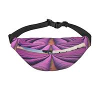 Lavender fields Sac banane pour homme et femme Sac banane tendance Sac banane partout Sac à bandoulière Portefeuille Sac banane avec sangle réglable Sac de poitrine imperméable pour voyage, randonnée,