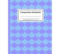 Lavender Mermaid Scales Composition Notebook: Wide-Ruled School Book for Kids