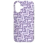 Lavender Purple Triangle Zigzag Geometric Abstract Pattern Coque pour iPhone 17