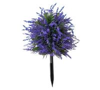 Lavender Topiary Ball Decor - UV Resistant Artificial Boxwood Sphere for Outdoor Styling | Faux Floral Garden with Weather Resistant, Accent for Patio Backyard Yard Landscape Decoration