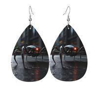 L'Avenir Des Araignées Boucles D'Oreilles En Cuir Double Face Boucle D'Oreille Légères Pendantes D'Oreille Pour Femme Quotidien