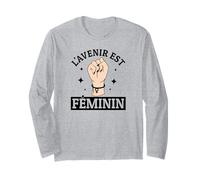 l'avenir Est Féminin Féministe Droits des Femmes Égalité Manche Longue