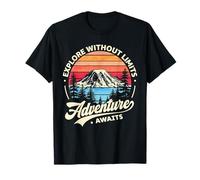 L'aventure attend le coucher de soleil rétro de l'État de Washington sur le mont Rainier T-Shirt