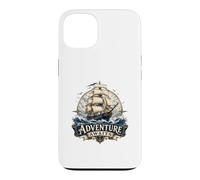 L'Aventure Attend Un Bateau à Voile Ocean Voyage Nautique Coque pour iPhone 13