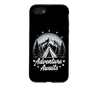L'Aventure Attend Une Tente Cool et Une scène de Montagne Coque pour iPhone SE (2020) / 7/8