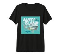 L'Aventure avec Les Requins de Jaws Amity Island 1975 T-Shirt Haut de Gamme