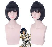 L'aventure Bizarre de JoJo Bruno Bucciarati Cosplay perruque 30cm court droit résistant à la chaleur cheveux synthétiques pour homme garçons Anime perruque Beige