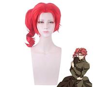 L'aventure Bizarre de JOJO Kakyoin Noriaki perruque de queue de cheval rouge Costume de Cosplay résistant à la chaleur cheveux synthétiques hommes femmes perruques de fête