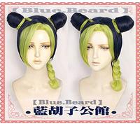 L'aventure Bizarre de JoJo stylée Jolyne Cujoh Kujo Cosplay perruque vent d'or bleu pains verts tresses JoJo no Kimyou na Bouken cheveux