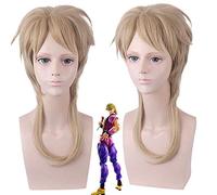 L'aventure Bizarre de JOJO vent d'or DIO BRANDO Cosplay perruque 45 cm fibre haute température Syntheitc cheveux jeu de rôle perruques + bonnet de perruque PL-249