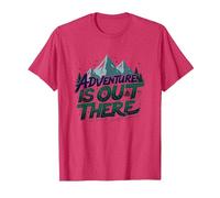 L'Aventure, C'est Le Camping en Montagne T-Shirt, Homme, Rouge Chiné, L