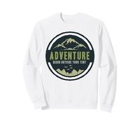 L'Aventure Commence à l'extérieur de Votre Tente Voyage en Plein air Sweatshirt