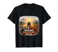 L'Aventure Commence au-delà de la Route T-Shirt
