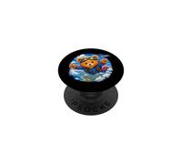 L'Aventure d'un Mignon Ours en Peluche Courageux en Parachutisme Shapes Mania PopSockets PopGrip Adhésif