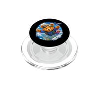 L'Aventure d'un Mignon Ours en Peluche Courageux en Parachutisme Shapes Mania PopSockets PopGrip pour MagSafe