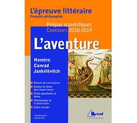 L'aventure - Epreuve littéraire 2018/2019: Concours 2018-2019