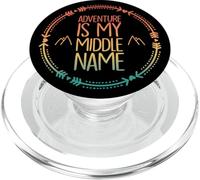 L'Aventure est Mon deuxième prénom Outdoor Explorer Style PopSockets PopGrip pour MagSafe