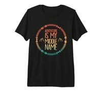 L'Aventure est Mon deuxième prénom Outdoor Explorer Style T-Shirt Haut de Gamme