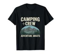 L'Aventure Vous Attend avec Le graphisme de Crew Mountain T-Shirt
