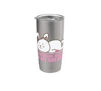 L'aventure vous attend dans mon pyjama Dreams Gobelet isotherme en acier inoxydable double paroi