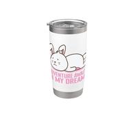 L'aventure vous attend dans mon pyjama Dreams Gobelet isotherme en acier inoxydable double paroi