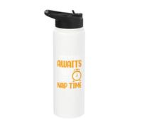 L'aventure vous attend mais la première sieste nounou Stainless Steel Insulated Water Bottle