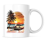 L'Aventure Vous Attend Mug Mignonne Mug À Café Drôle Tasses À Thé Pour Chocolat Chaud Cuisine Travail 330Ml