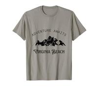 L'Aventure Vous Attend Voyage de Vacances Virginia Beach T-Shirt