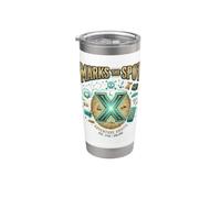 L'aventure X Marks The Spot vous attend, un trésor numérique nautique Gobelet isotherme en acier inoxydable double paroi
