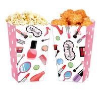 LaVenty 12 PCS sacs de maïs soufflé pour soirée spa boîtes de décoration pour soirée pyjama boîtes de sacs de faveur pour soirée pyjama boîtes de fournitures de fête pour filles