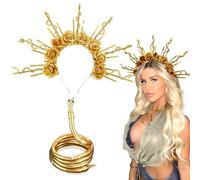 LaVenty bandeau de méduse rose coiffe de méduse couronne de serpents