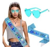 LaVenty ceinture dancing queen décoration de fête mamma mia décorations pour soirée bachelorette disco décorations pour l'enterrement de vie de jeune fille mamma mia