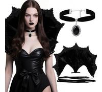 LaVenty col gothique vampire montant pour femme déguisement halloween mascarade cosplay