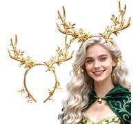 LaVenty couvre chef bois de cerf bandeau féerique fantasy elfe tenue | couvre chef bois de cerf bandeau féerique fantasy elfe tenue festival chapeau fête