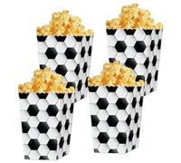 LaVenty sac de football fête favori boîtes de popcorn friandises bonbons fournitures pour blocs décoration de fête d'anniversaire