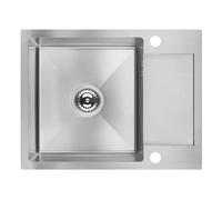 Laveo Marmara évier en acier inoxydable 57x44 cm acier SAM_013T