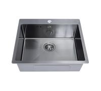 Laveo Marmara évier en acier inoxydable 59x51 cm SAM510T