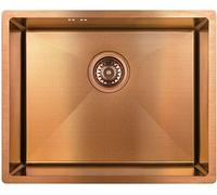 Laveo Marmara évier en acier inoxydable avec siphon 54x44 cm cuivre SAM810P